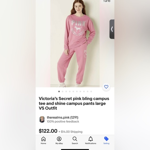 Victoria Secret Pink L,XL,XXL Bling Short Sleeved Campus
Tee New VS NWT 😍😎🤩 - Picture 13 of 13